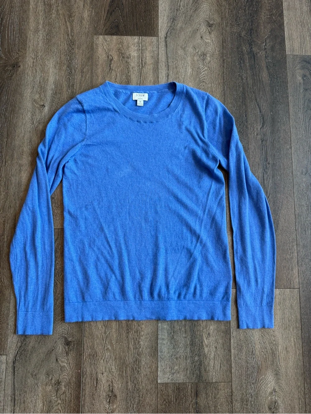 J. Crew Blue Crewneck Sweater Teddie Women’s Size Medium